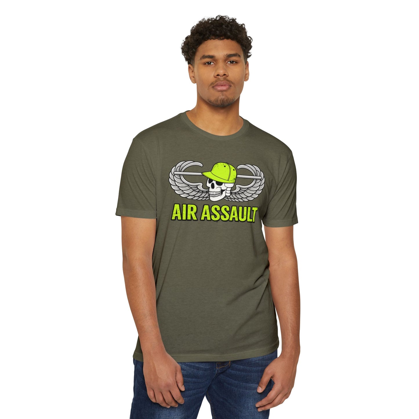 Air Assault Skull Wings T-Shirt — Military Airborne Paratrooper Tee