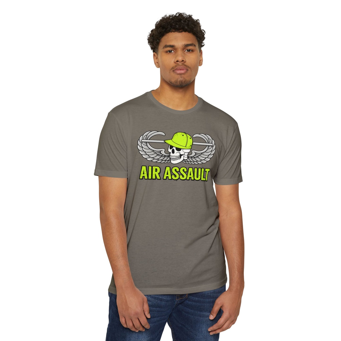 Air Assault Skull Wings T-Shirt — Military Airborne Paratrooper Tee