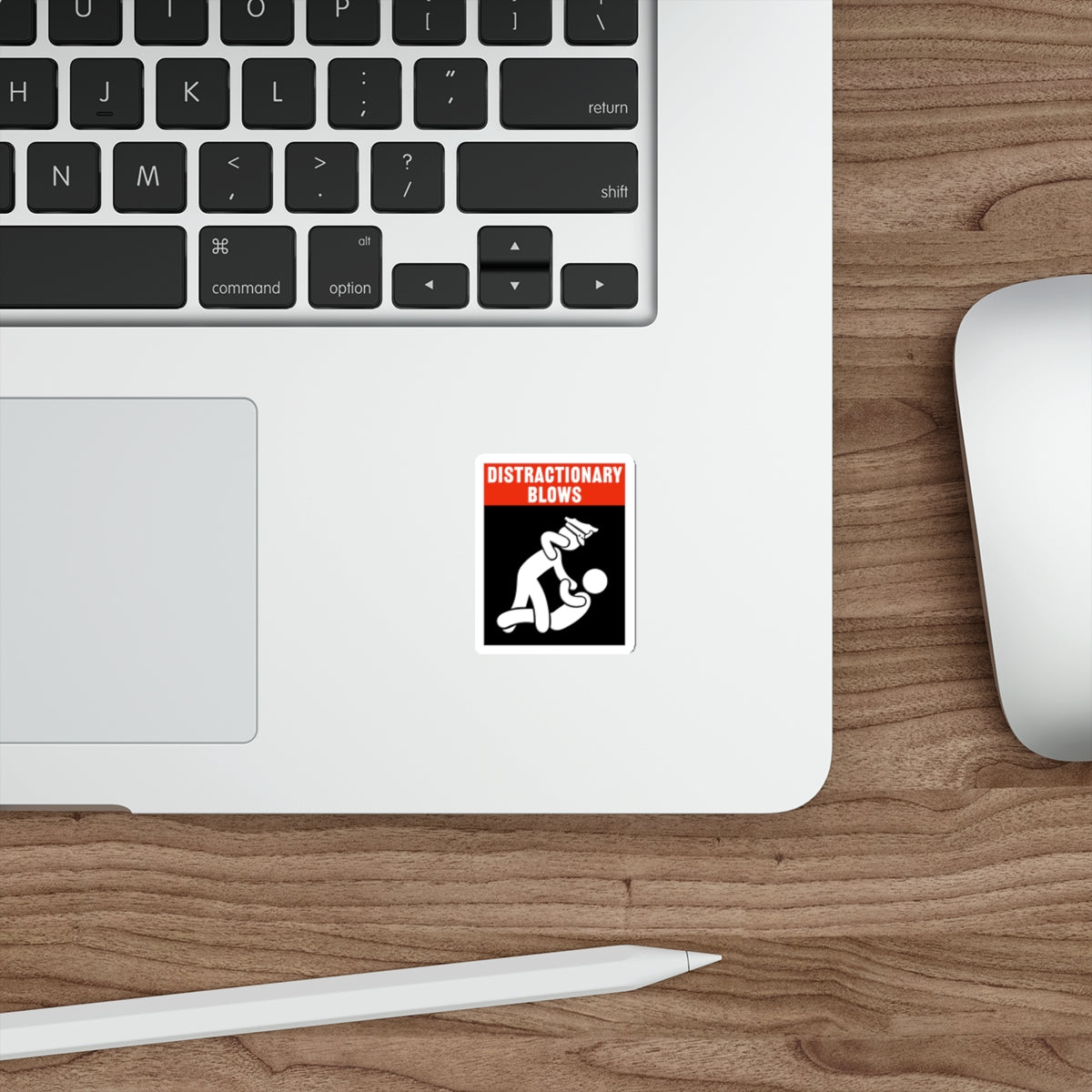 Die-Cut Sticker — “Distractionary Blows” Funny Police Humor Decal