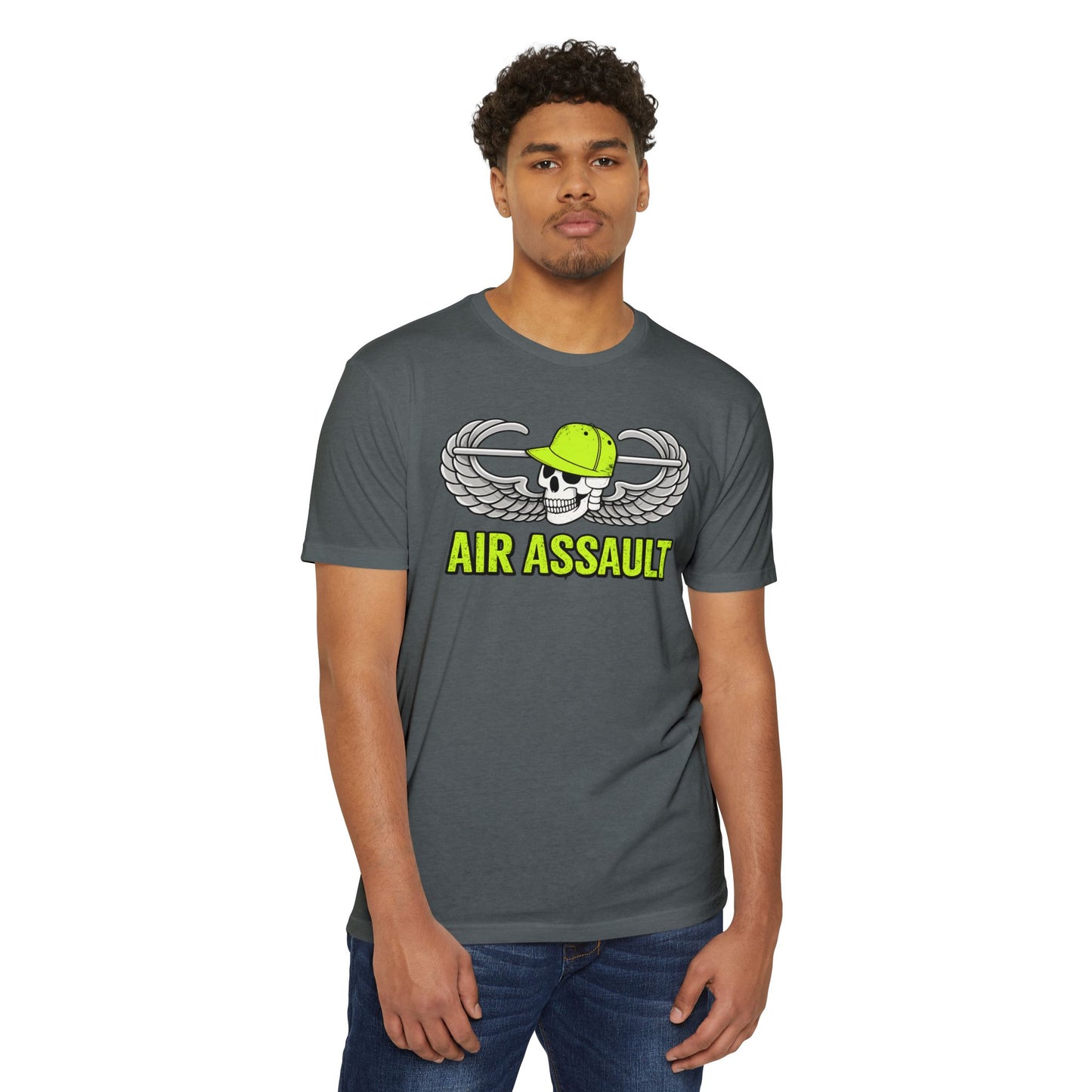 Air Assault Skull Wings T-Shirt — Military Airborne Paratrooper Tee