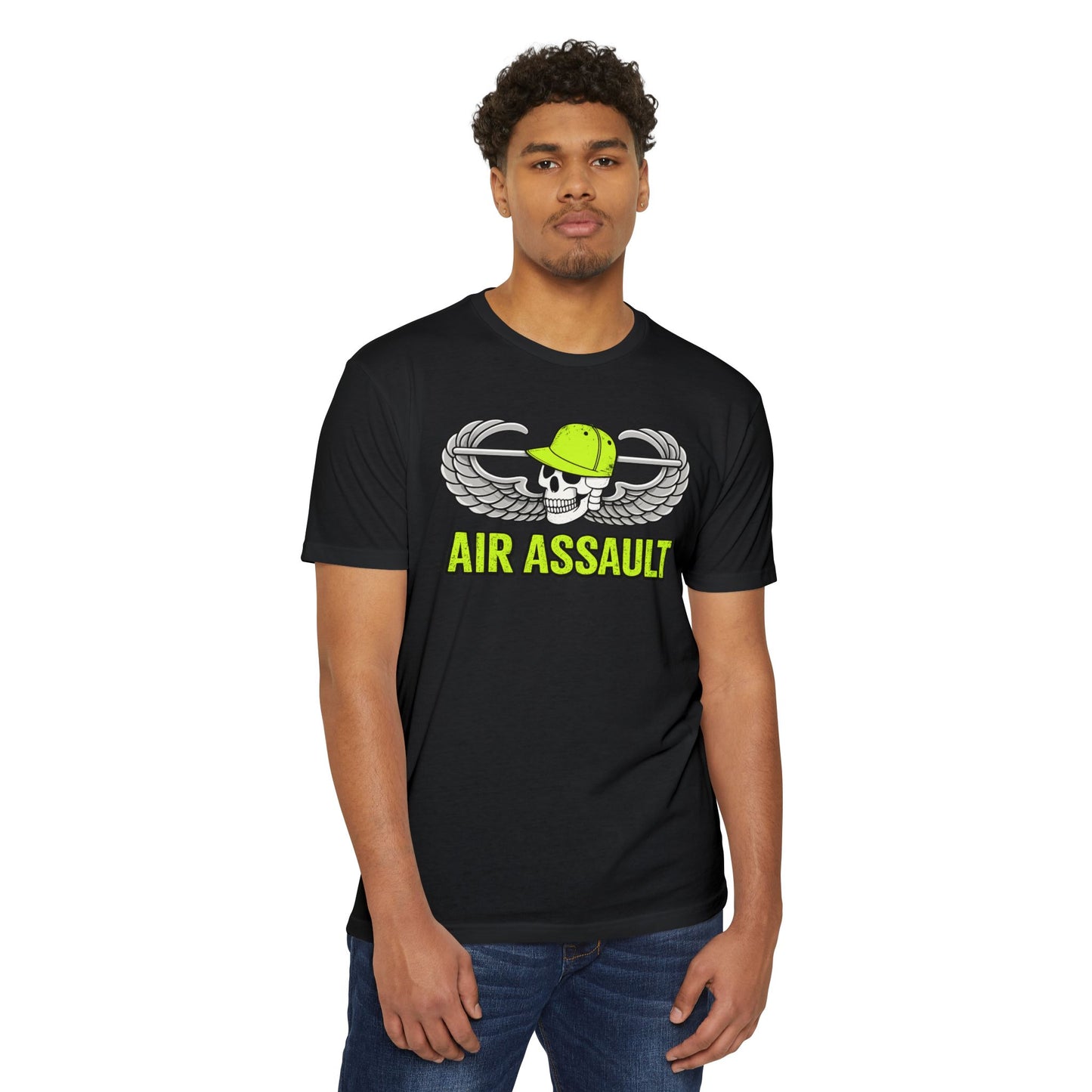 Air Assault Skull Wings T-Shirt — Military Airborne Paratrooper Tee