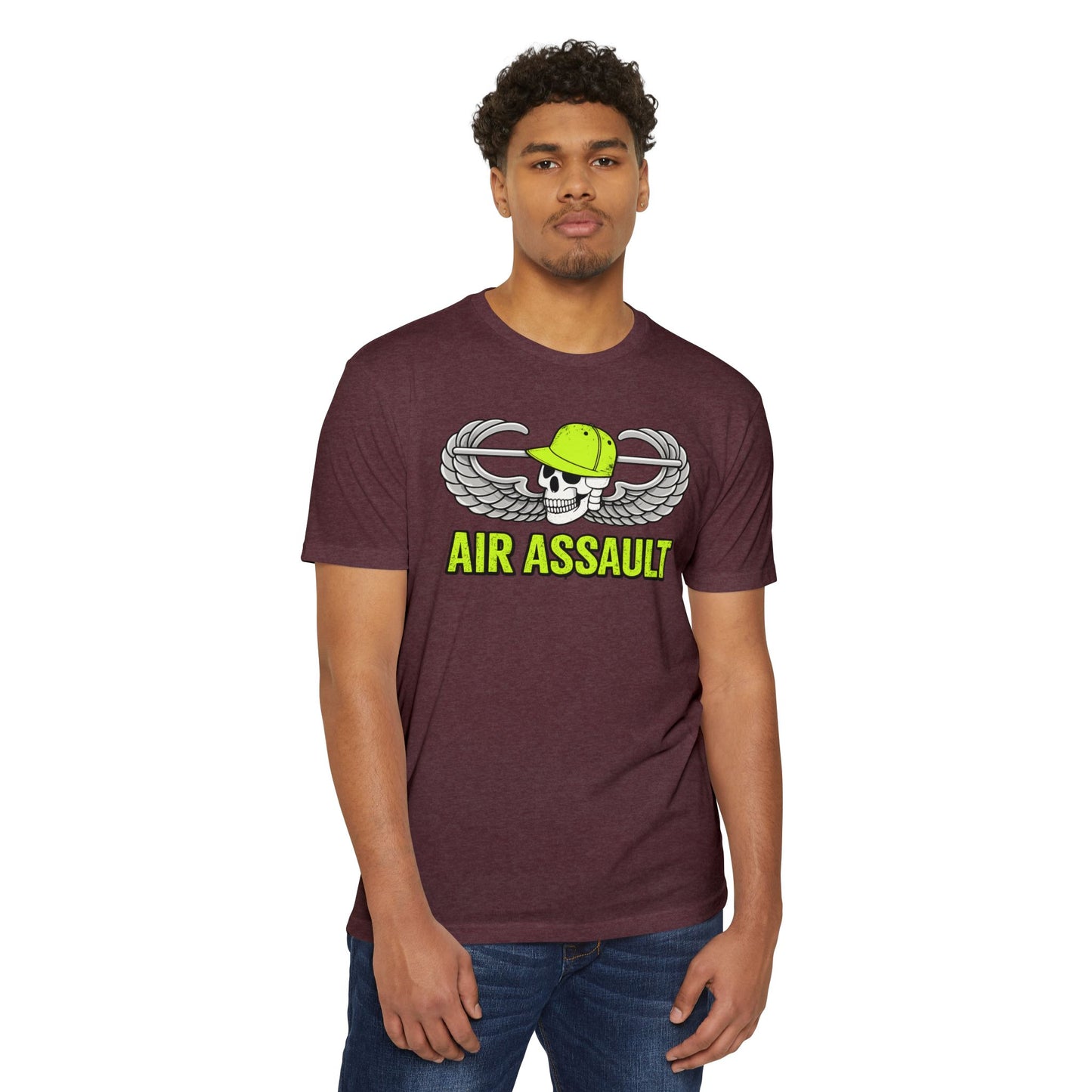 Air Assault Skull Wings T-Shirt — Military Airborne Paratrooper Tee