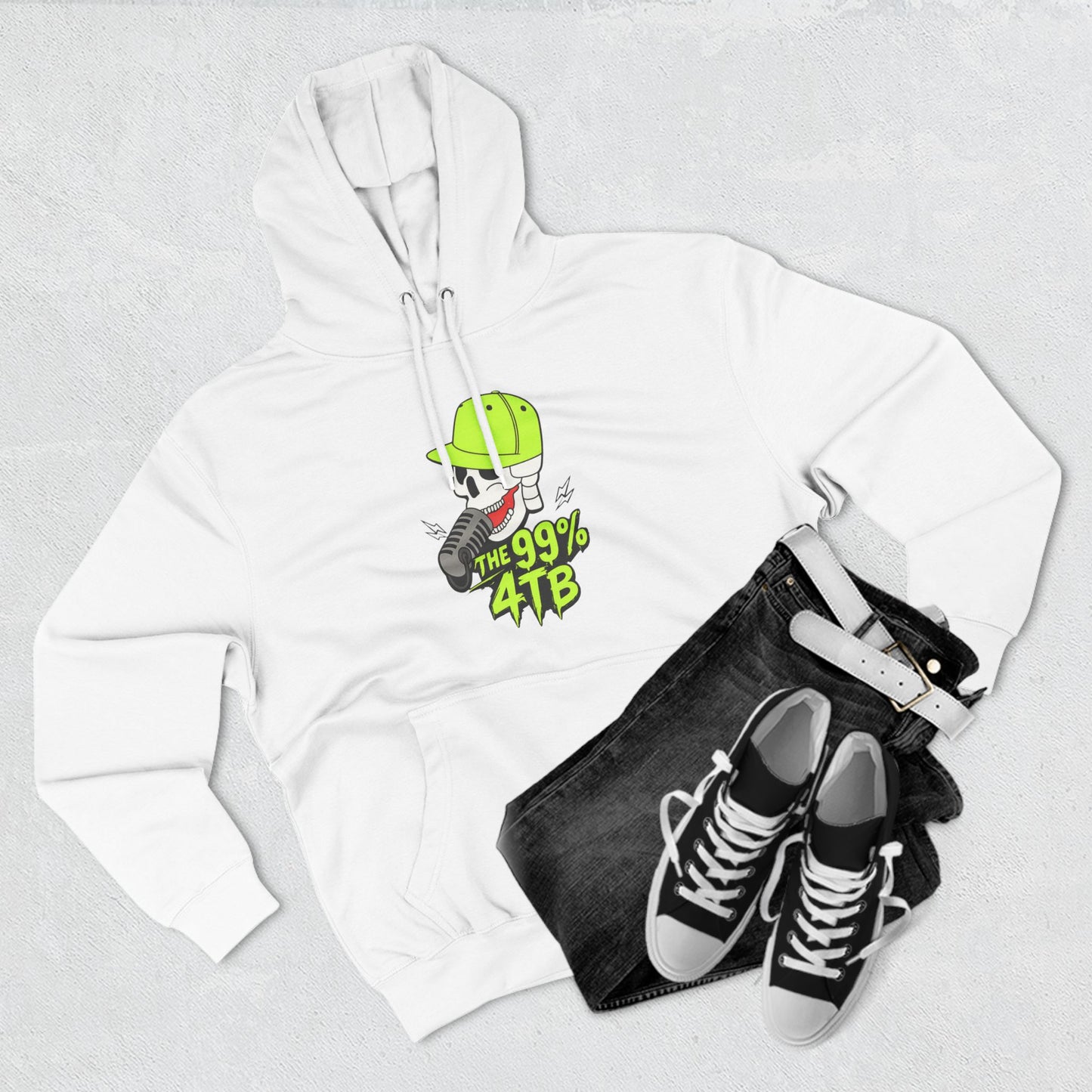 The 99% 4TB Skull Graphic Pullover