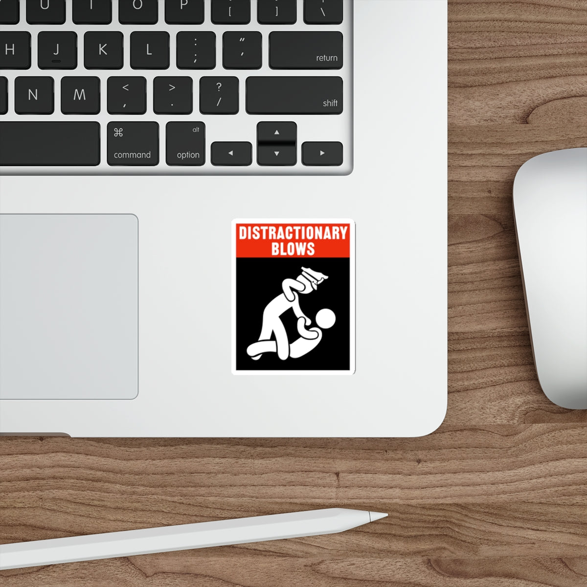 Die-Cut Sticker — “Distractionary Blows” Funny Police Humor Decal