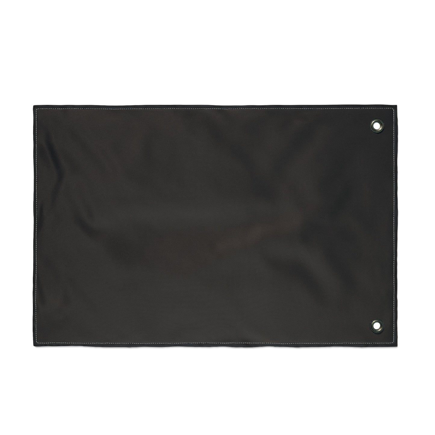Anti Hero Logo Flag — Double-Sided Black Outdoor Banner with Neon Green Cap