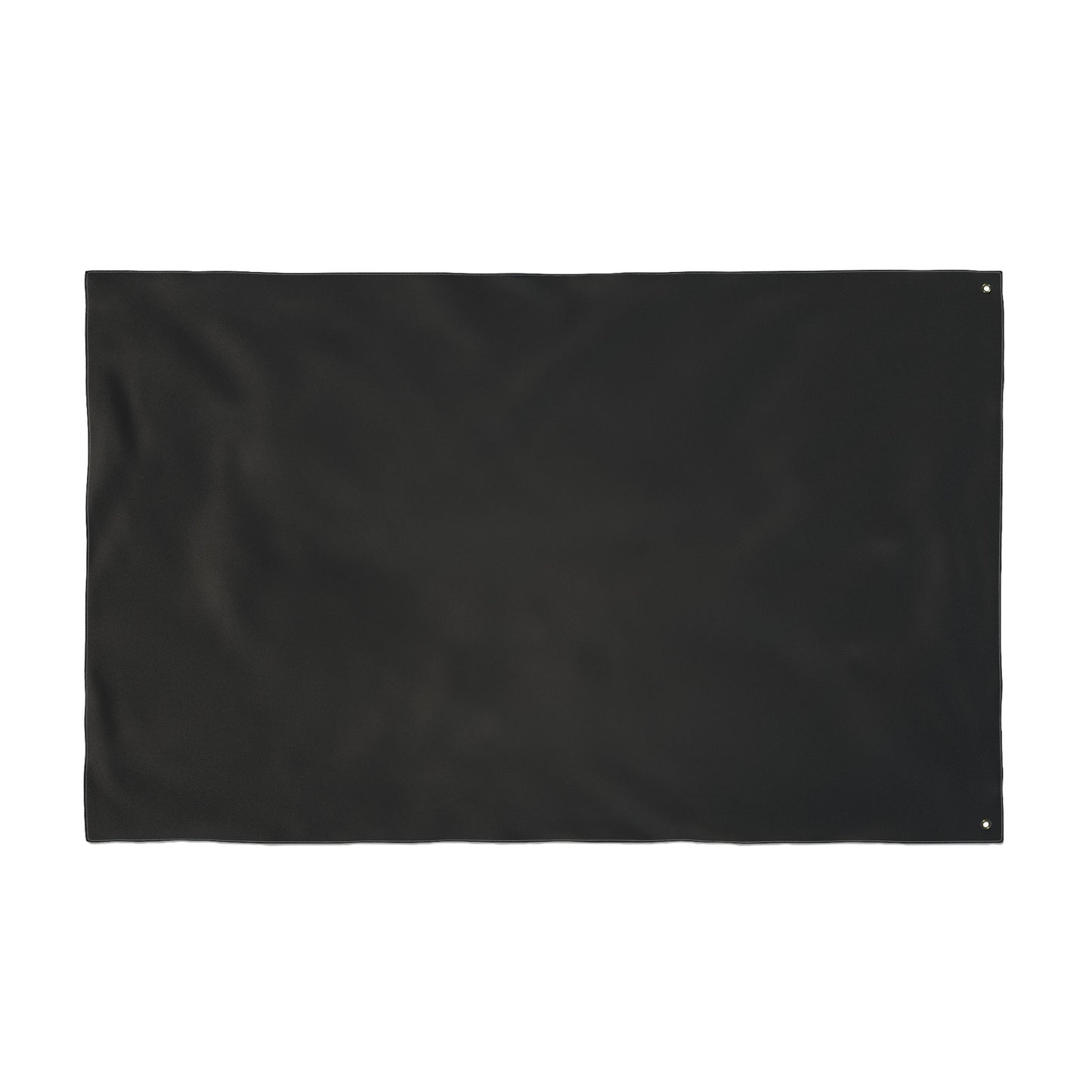 Anti Hero Logo Flag — Double-Sided Black Outdoor Banner with Neon Green Cap